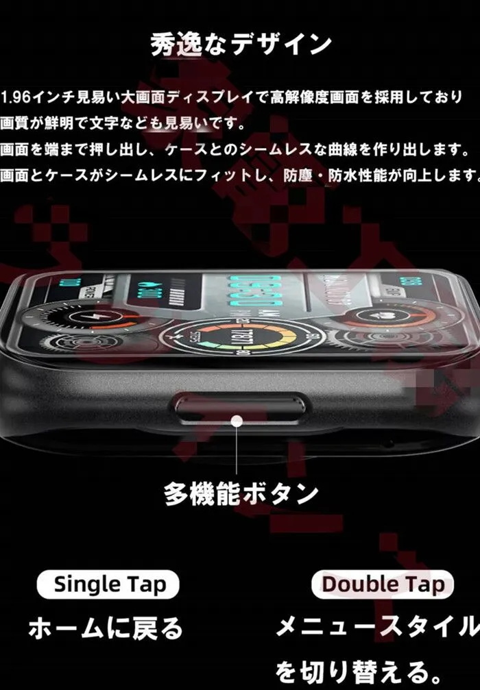 スマートウォッチ 血糖値測定 心電図 ECG PPG 血圧測定 日本製センサー 心拍数 睡眠 健康管理 推薦 メンズ レディース Android iPhone対応_画像2
