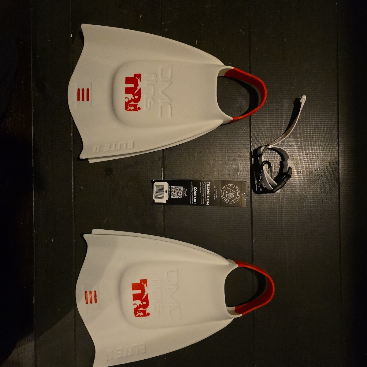 DMC　ELITEⅡ　 フィン ホワイト　エリート2 ダイビングフィン　MSサイズ　MS_画像1