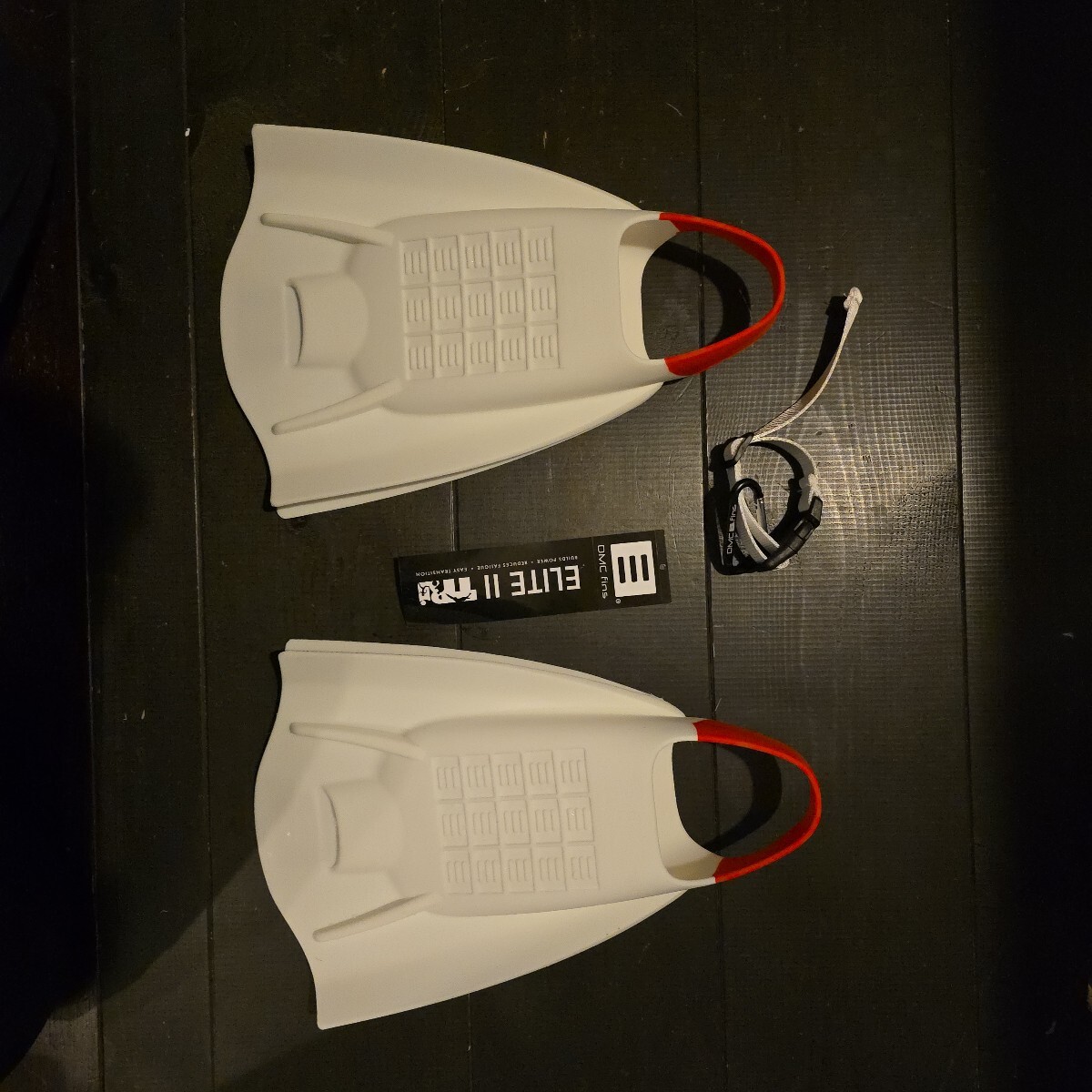 DMC　ELITEⅡ　 フィン ホワイト　エリート2 ダイビングフィン　MSサイズ　MS_画像2