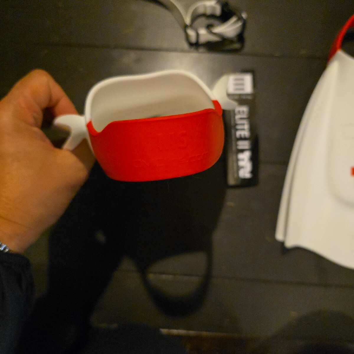 DMC　ELITEⅡ　 フィン ホワイト　エリート2 ダイビングフィン　MSサイズ　MS_画像7