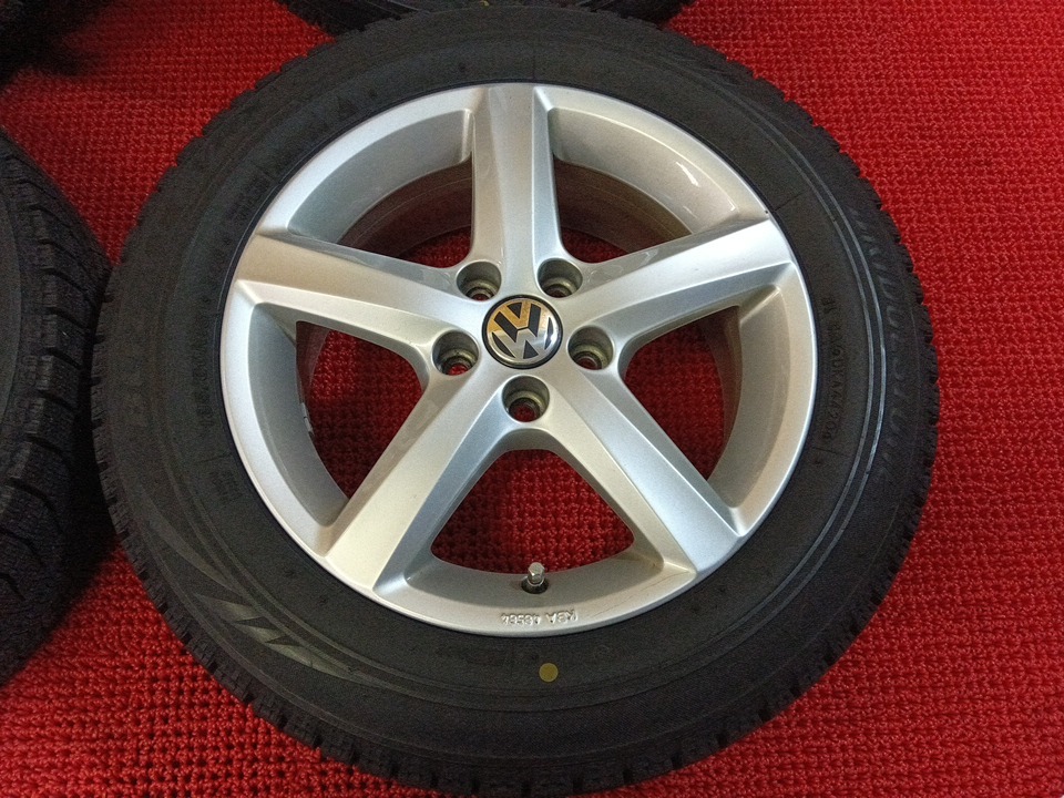 バリ溝 ブリヂストン ブリザックVRX 185/60R15 VW純正ホイールセット ポロ等 流用にも 売切!!_画像2
