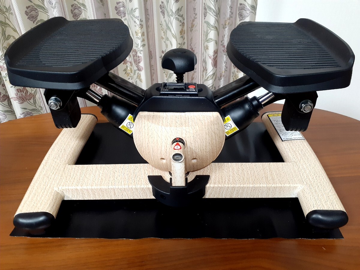 東急スポーツオアシス ツイストエアロステッパーpremium ホワイトチーク マット付き【美品】_画像3