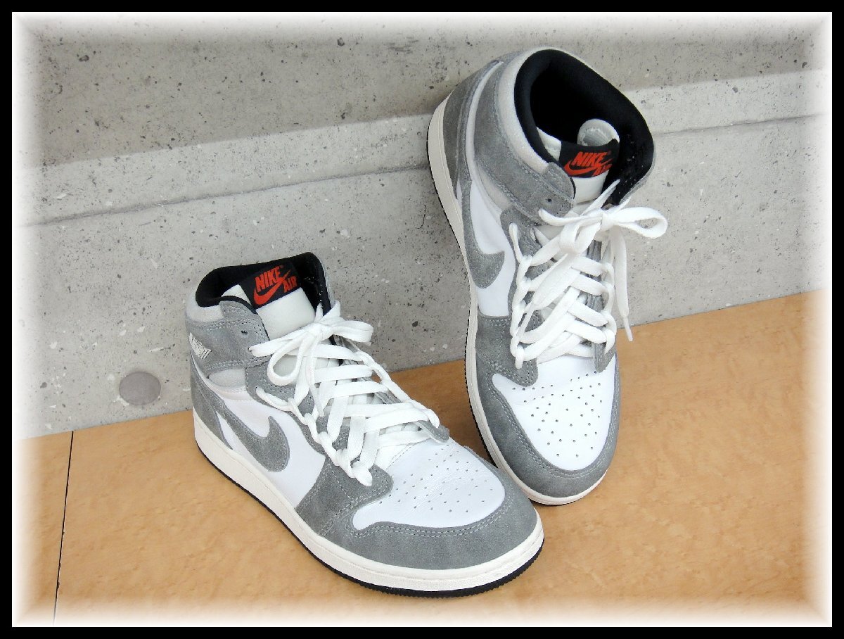 A303ST NIKE ナイキ AIR JORDAN 1 HIGH OG GS 24.5cm エア ジョーダン 1 レトロ ハイ OG GS レディース WASHED HERITAGE FD1437-051_画像1