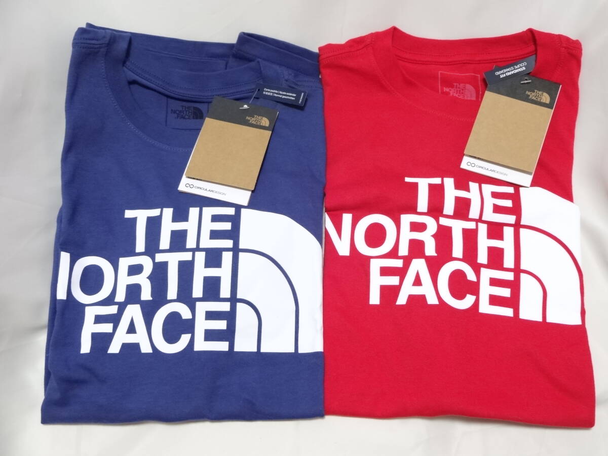 【未使用 2点セット】THE NORTH FACE ノースフェイス Tシャツ 半袖 ショートスリーブ USサイズS(日本サイズM相当) ブルー レッド【タグ付】_画像10