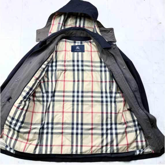 正規品！BURBERRY LONDON バーバリー ダウンライナー付 コート LLサイズ 3way フード ノバチェック ロンドン メンズ ジャケット アウター_画像5