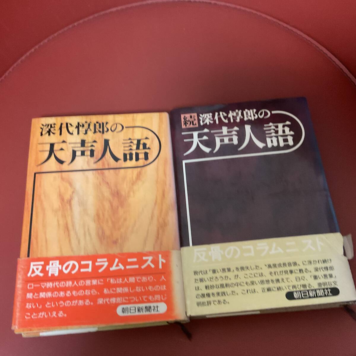 書籍　天声人語　続天声人語　2冊セット　深代惇郎　朝日新聞社　_画像1
