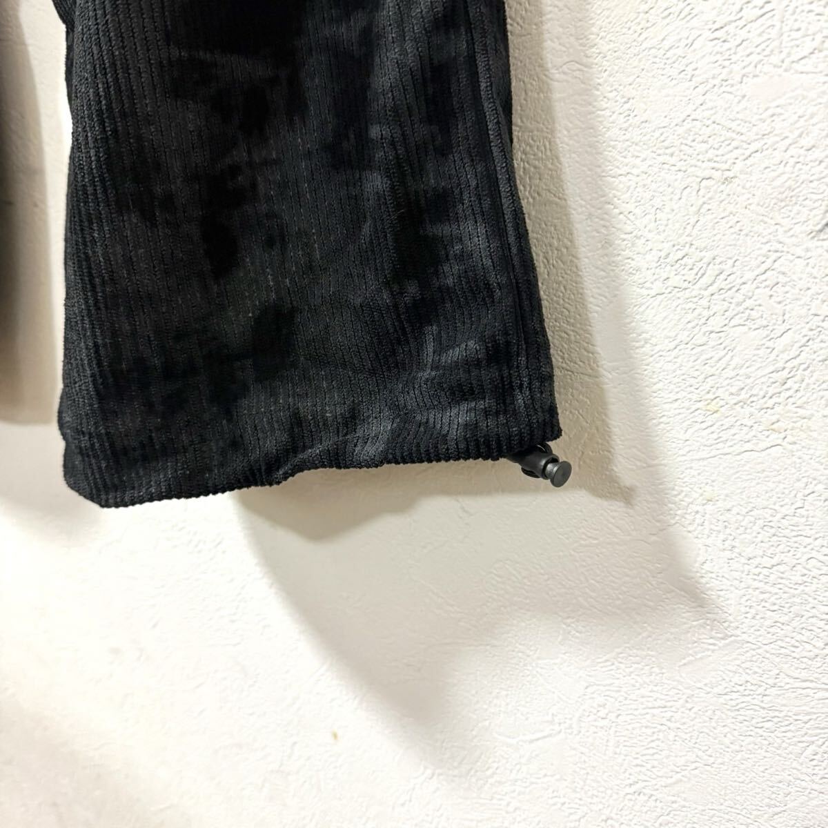 リブワイドパンツ メンズ イージーパンツ カジュアルパンツ ボトムス おしゃれ ブラック 2XL_画像10