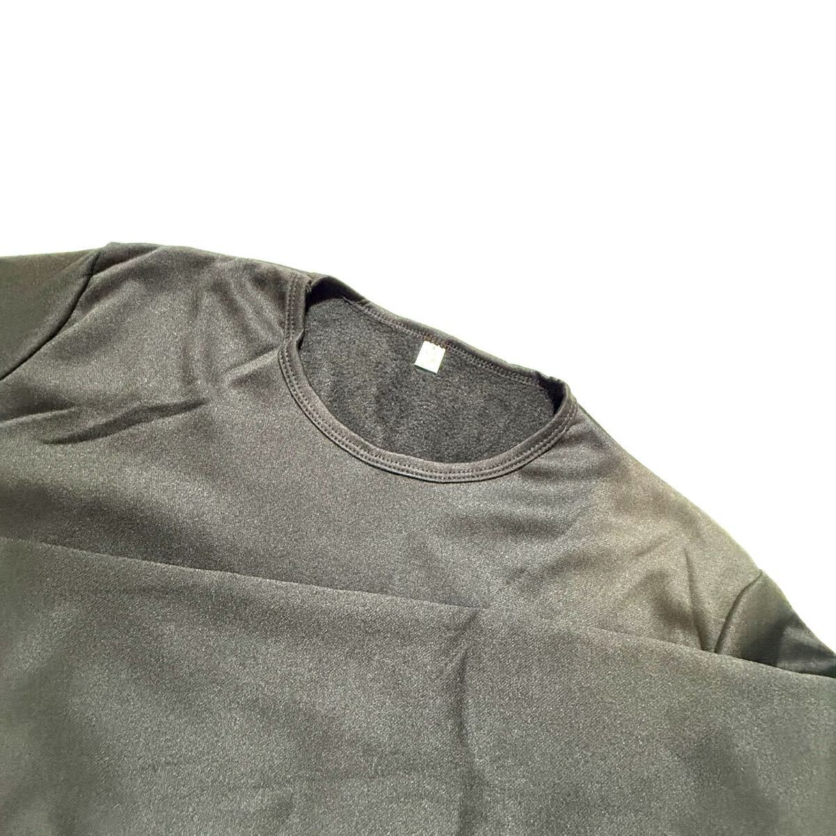 裏起毛 防寒 メンズ インナー 極暖 tシャツ あったか 暖かい トップス 長袖 ゴルフ あったかインナー 肌着 ブラック M_画像10