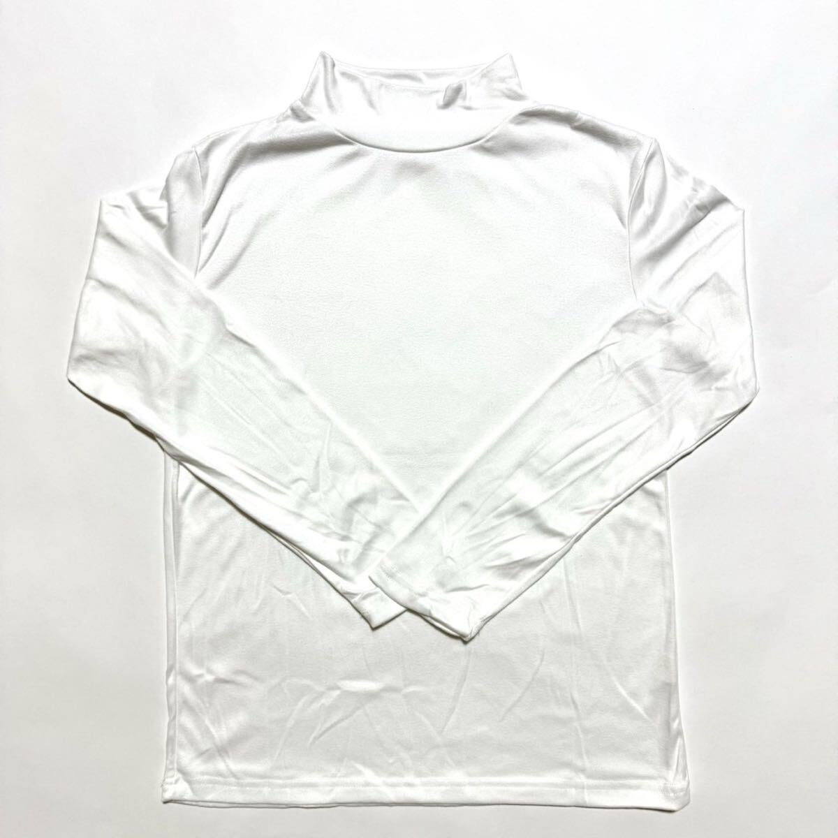 裏起毛 防寒 メンズ インナー 極暖 tシャツ あったか 暖かい トップス 長袖 ゴルフ あったかインナー 肌着 ホワイト M_画像7