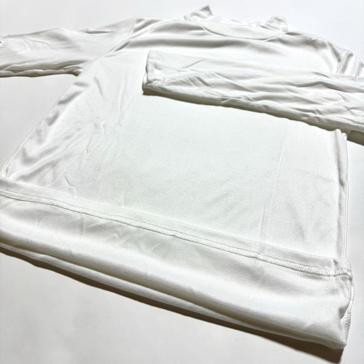 裏起毛 防寒 メンズ インナー 極暖 tシャツ あったか 暖かい トップス 長袖 ゴルフ あったかインナー 肌着 ホワイト L_画像9