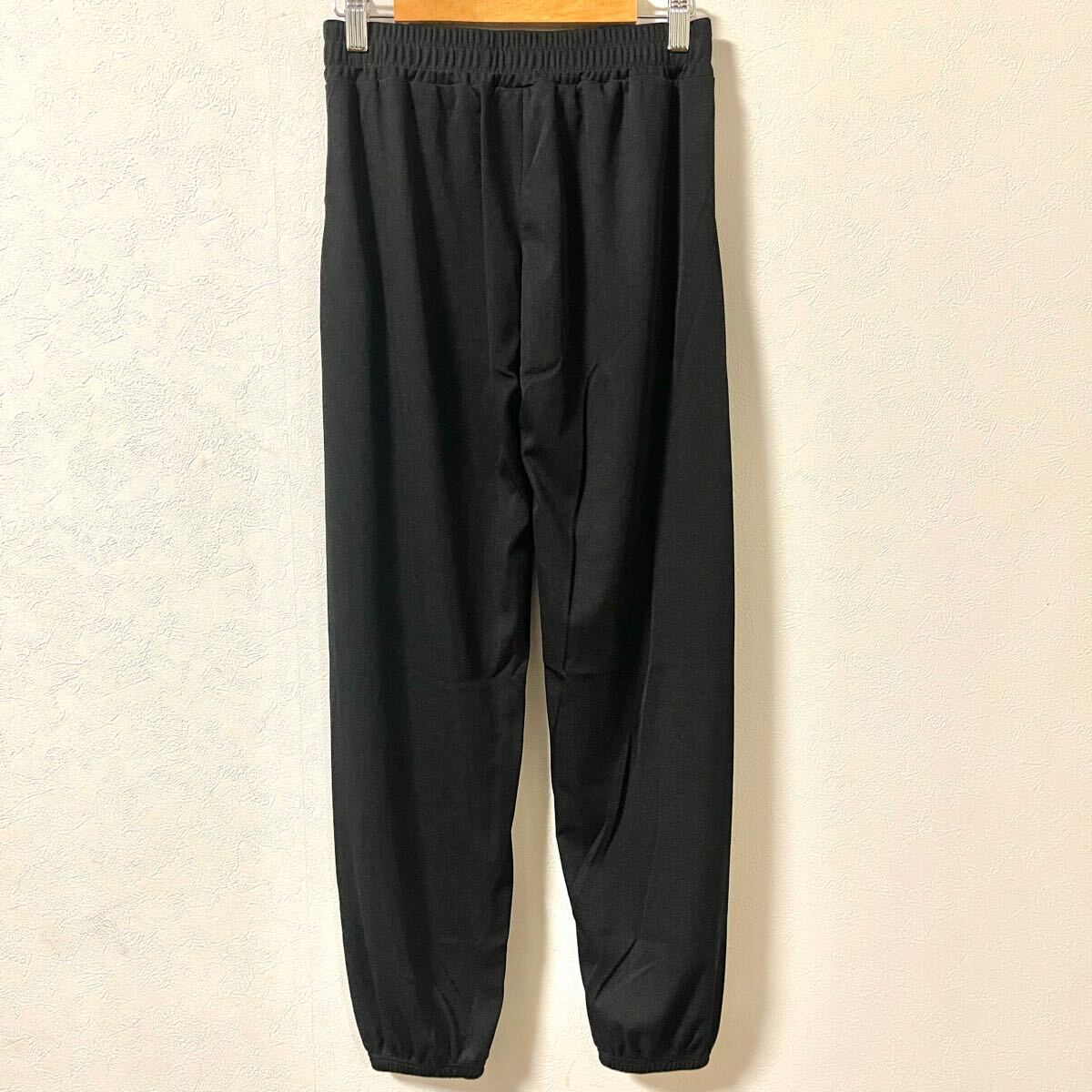 ジョガーパンツ レディース 接触冷感 体型カバー 美脚 ストレッチ 速乾 裾絞り ブラック 2XL_画像8