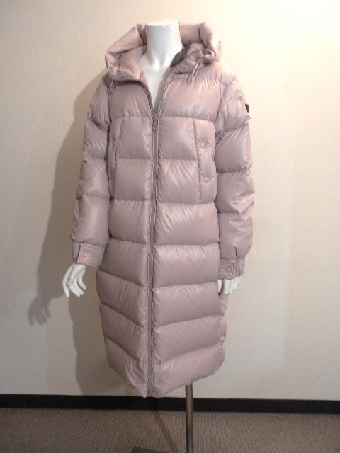 新品2024AWモデル入荷☆彡ITALY『PEUTEREY』◆正規◆『ピューテリー』◆優美スモークピンク！プレミアムなロングダウンコート！42size_画像1