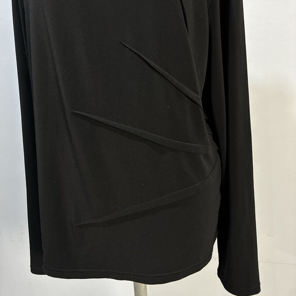 t.b センソユニコ sensounico ハイネックカットソー タートルネック デザインカットソー 長袖 黒 ブラック【レターパックプラス郵送可】W_画像3