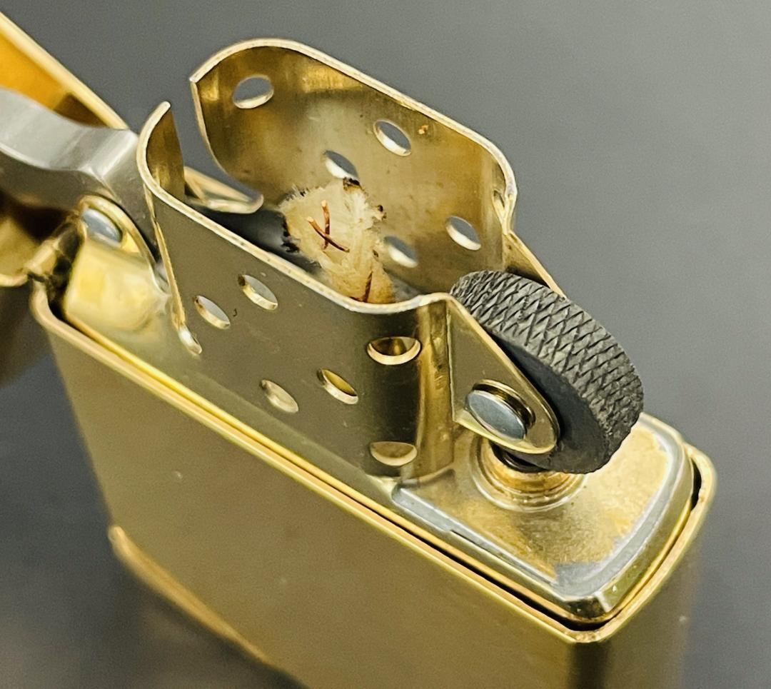 ZIPPO 1937レプリカ ブラス 真鍮仕上げ 2007年製 ヴィンテージシリーズ オリジナル箱・説明書付き 着火動作確認済み_画像8