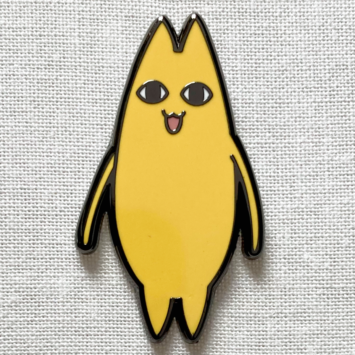 ちよ父 あずまんが大王 黄色い猫 ちよパパ かわいい◆ピンバッジ ピンズ バッチ ブローチ◆漫画 アニメ 4コマ 美浜ちよ_画像1