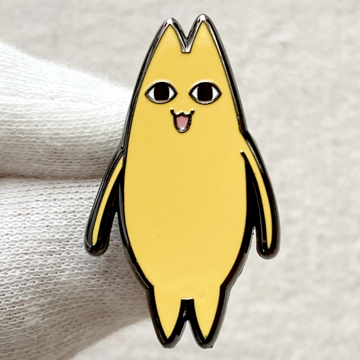 ちよ父 あずまんが大王 黄色い猫 ちよパパ かわいい◆ピンバッジ ピンズ バッチ ブローチ◆漫画 アニメ 4コマ 美浜ちよ_画像2