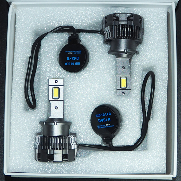 爆光モデル◆トヨタ ヴェルファイア 20系純正HID D4S LED変換ヘッドライトバルブ 車検対応_画像1