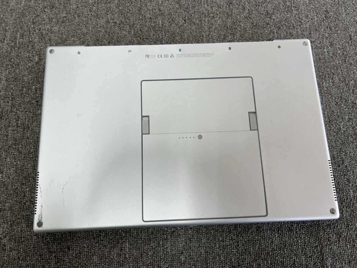 Apple Power Book G4 17inch M8793J/A MacOS 10.2.4/1.0GHz/1GB/60GB/SD/A1013 通電確認_画像5
