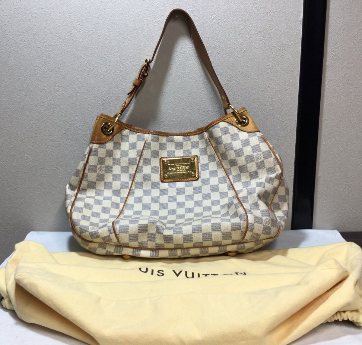 買マス636-80 LOUIS VUITTON ルイヴィトン ダミエ アズール ガリエラPM ワンショルダーバッグ 保存袋付き_画像1
