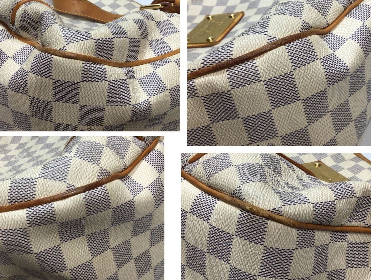 買マス636-80 LOUIS VUITTON ルイヴィトン ダミエ アズール ガリエラPM ワンショルダーバッグ 保存袋付き_画像7