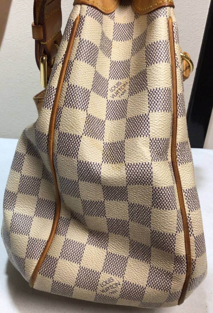 買マス636-80 LOUIS VUITTON ルイヴィトン ダミエ アズール ガリエラPM ワンショルダーバッグ 保存袋付き_画像4