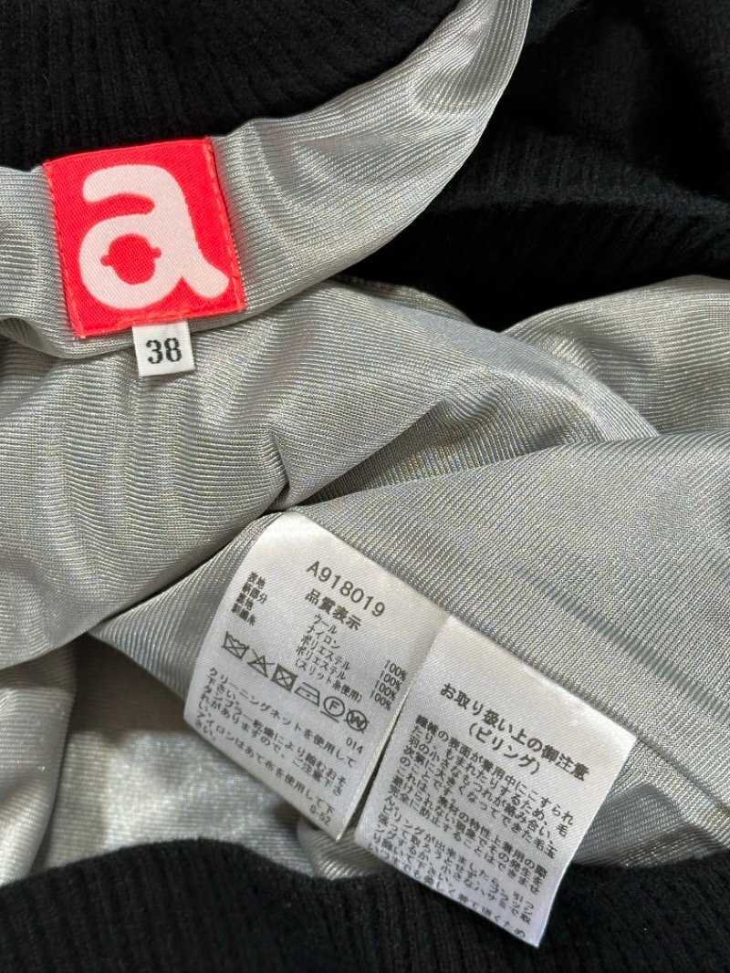 ARCHIVIO ニット レディース トップス 黒 赤 ピンク サイズ38 アルチビオ ☆ちょこオク☆服80_画像4