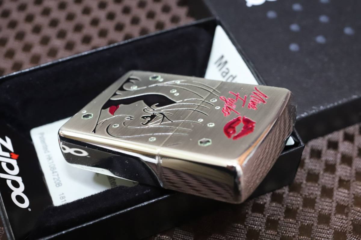 峰不二子 ルパン三世 ZIPPO ジッポーライター 彫り加工 2面加工 セクシーで おしゃれな ジッポ です アフターシャワー 美しいジッポの画像5