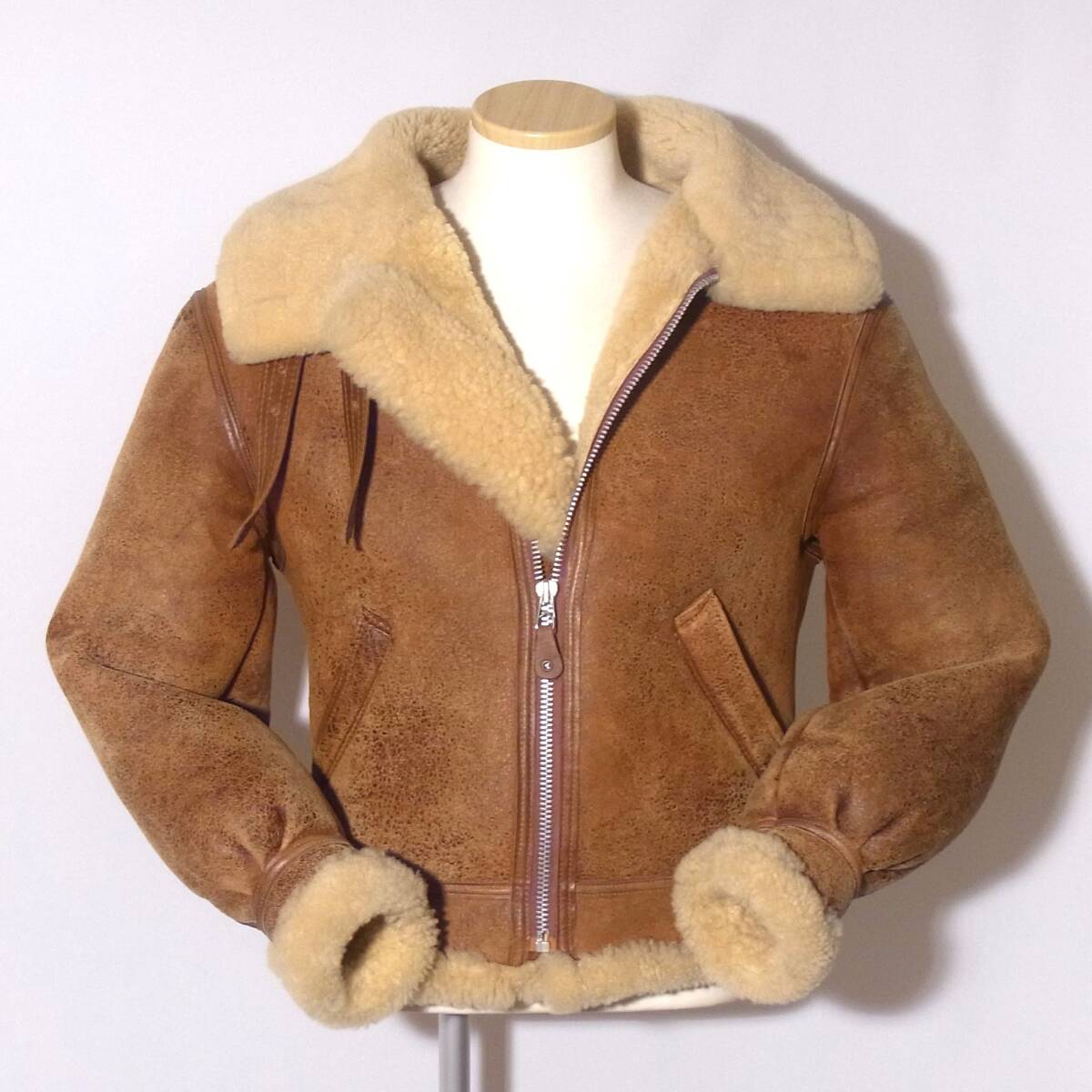 AVIREX【アビレックスB-3/38】限定レアカラーお洒落な赤茶/⑪_画像1