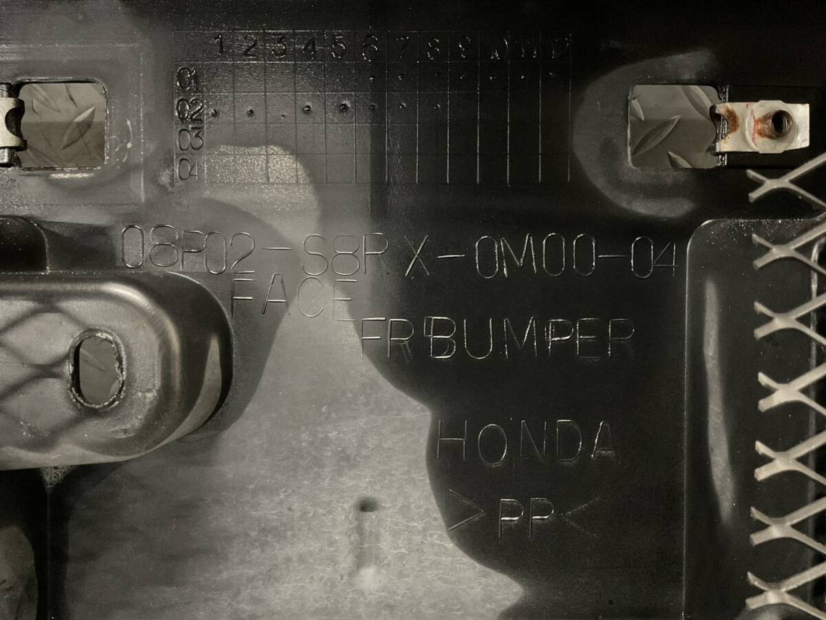 H40* Honda Vamos HM1 передний бампер modulo цвет /B92P противотуманая фара имеется царапина, порванный иметь повторный покраска товар *