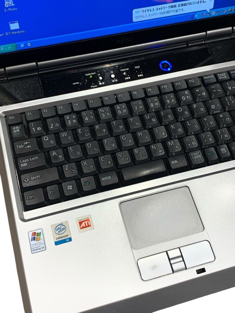 [ первый период .] ноутбук Fujitsu FMV-BIBLO NB55M winXP celeronM Office USB мышь имеется 