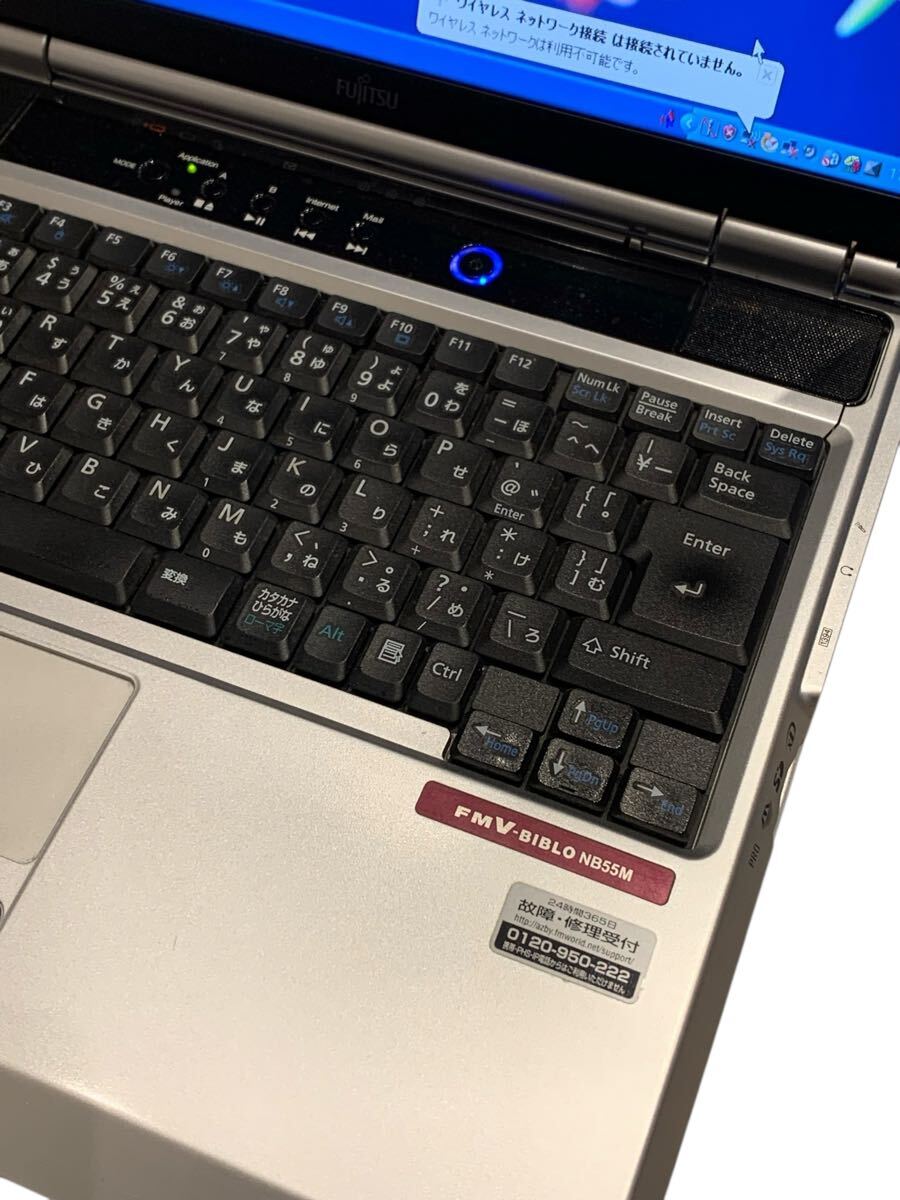 [ первый период .] ноутбук Fujitsu FMV-BIBLO NB55M winXP celeronM Office USB мышь имеется 
