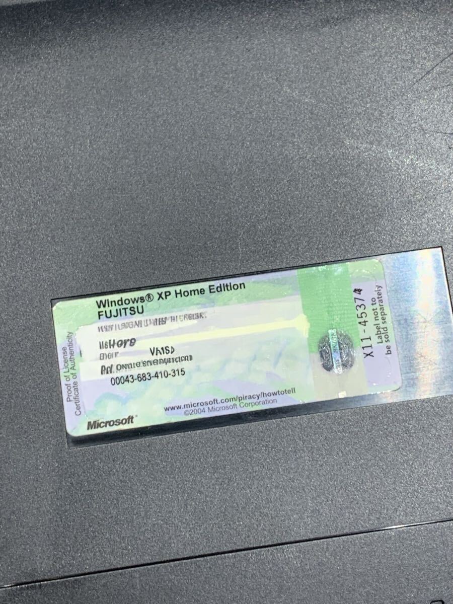 [ первый период .] ноутбук Fujitsu FMV-BIBLO NB55M winXP celeronM Office USB мышь имеется 