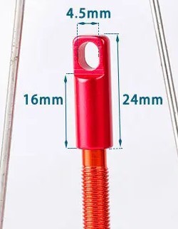 処分 フランス式キャップ バルブ締め工具兼用 アルミ製 青色 1個の値段です 1255 ゆうメール可_画像4