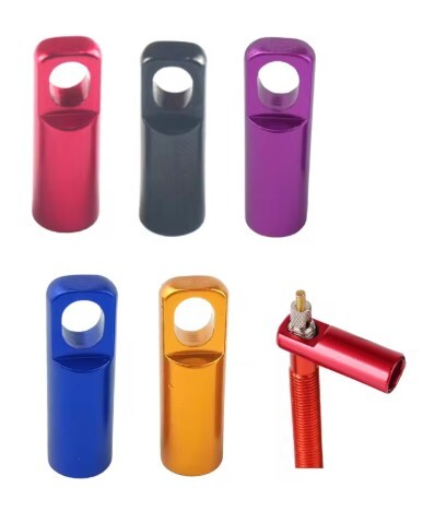 処分 フランス式キャップ バルブ締め工具兼用 アルミ製 青色 1個の値段です 1255 ゆうメール可_画像1