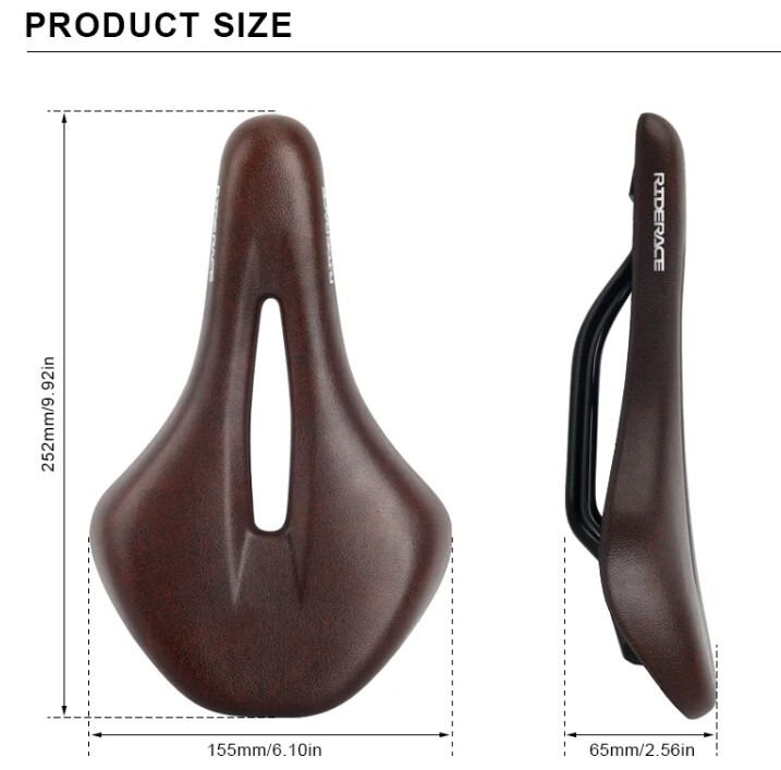 処分 RIDERACE サドル グリップ同色セット 硬さスポーツタイプ 一台分 ダークブラウン 1325 レターパック可_画像4