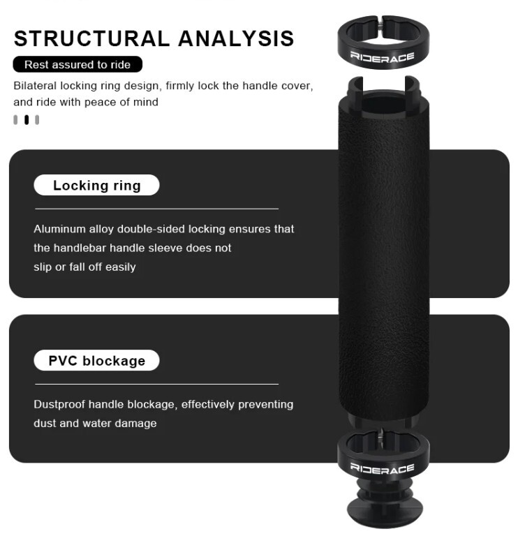 処分 RIDERACE サドル グリップ同色セット 硬さスポーツタイプ 一台分 ダークブラウン 1325 レターパック可_画像6