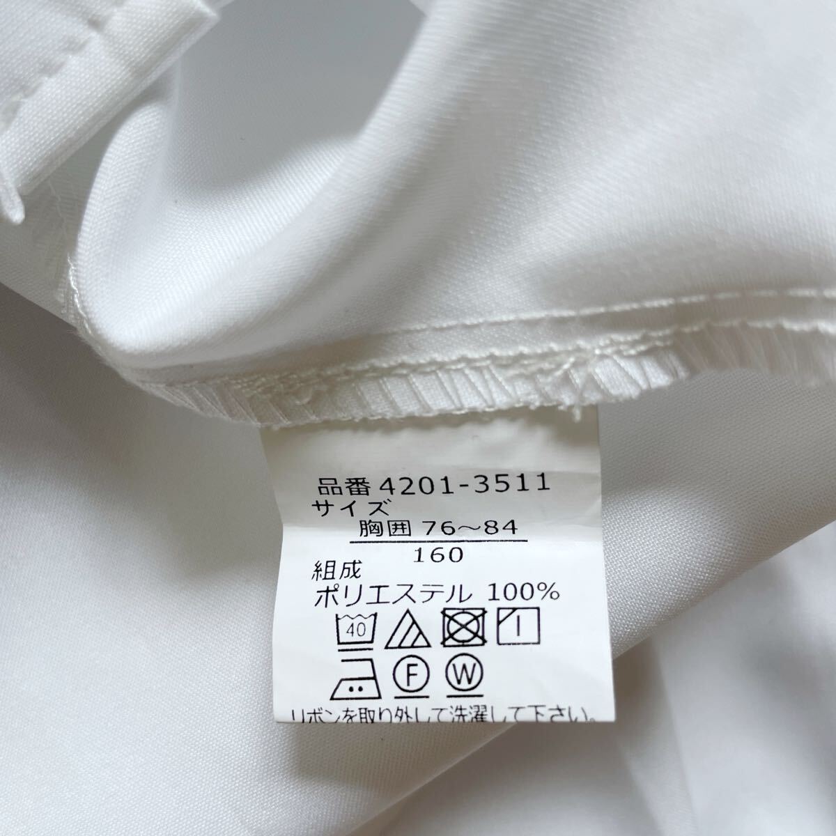 ELLE en noir クラシカルパフスリーブジャケットスーツ　160 黒　エルアンノアール　卒業式　結婚式　チェック　リボン　_画像8