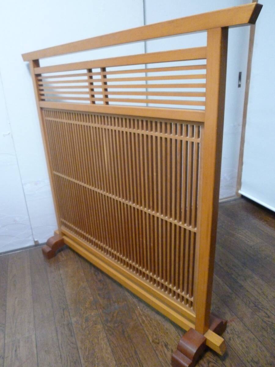 《金正堂》格子衝立 間仕切り つい立 座敷目隠しパーティション_画像4