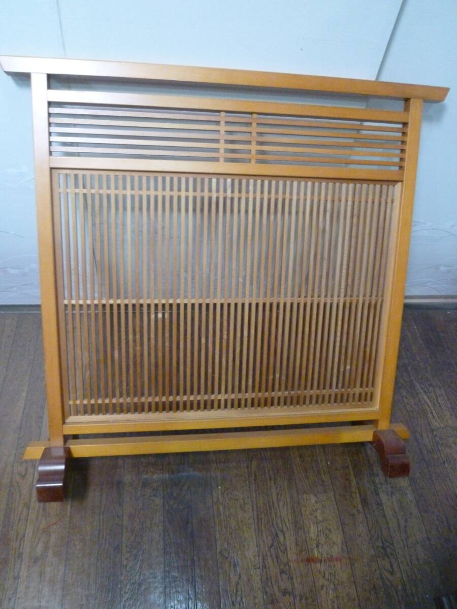 《金正堂》格子衝立 間仕切り つい立 座敷目隠しパーティション_画像9