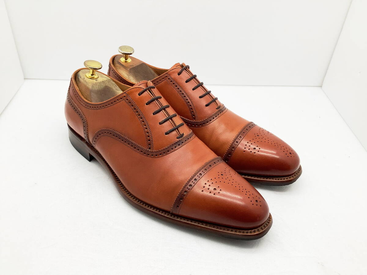 【美品】SCOTCH GRAIN スコッチグレイン ★ オデッサ セミブローグドレス グッドイヤー製 Made in Japan 26.5 ★_画像2