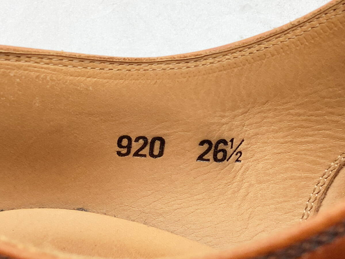 【美品】SCOTCH GRAIN スコッチグレイン ★ オデッサ セミブローグドレス グッドイヤー製 Made in Japan 26.5 ★_画像6