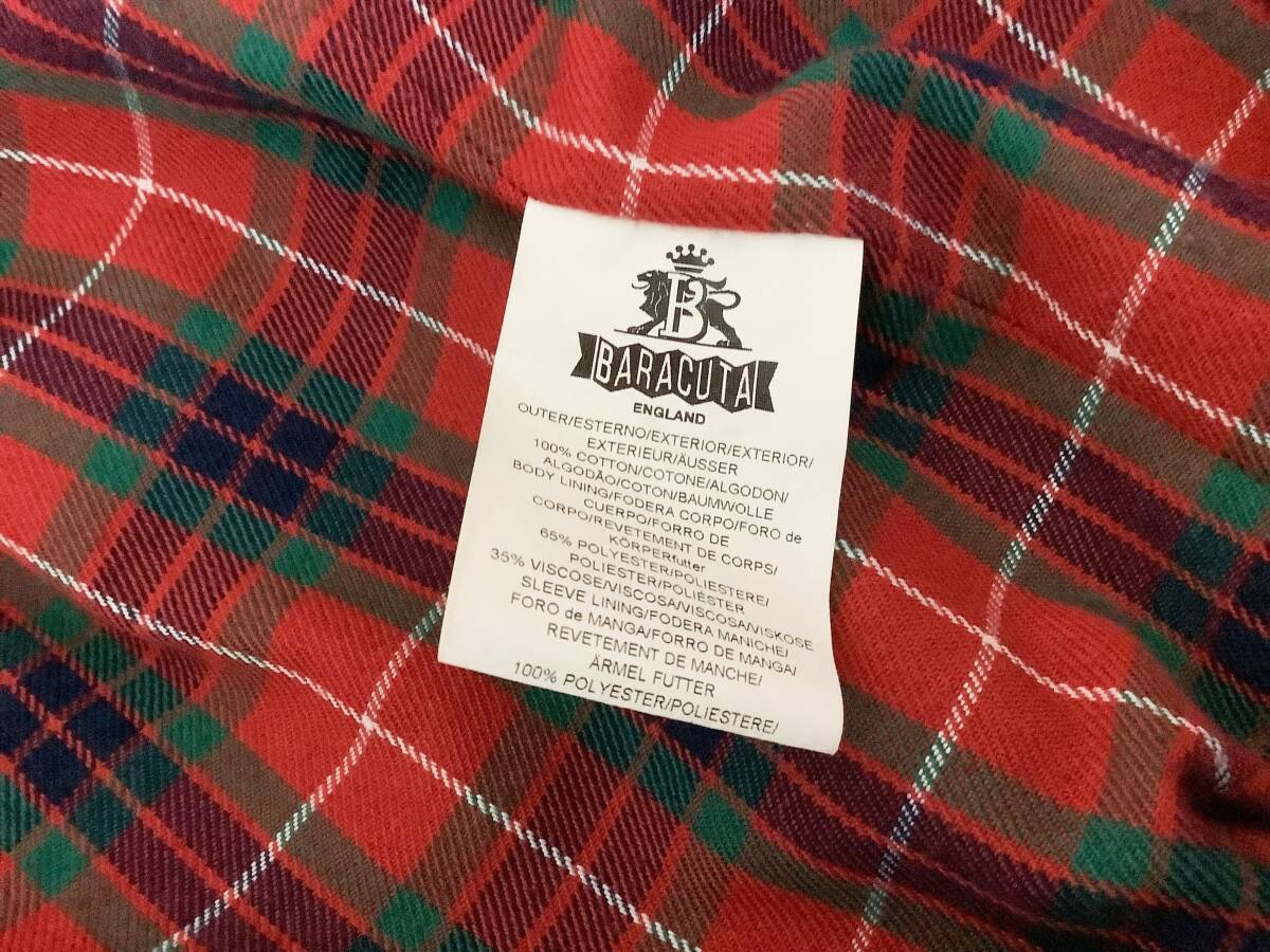 【美品】BARACUTA バラクータ ★ G9 スウィングトップ ダークネイビー コットン 38 ★_画像5