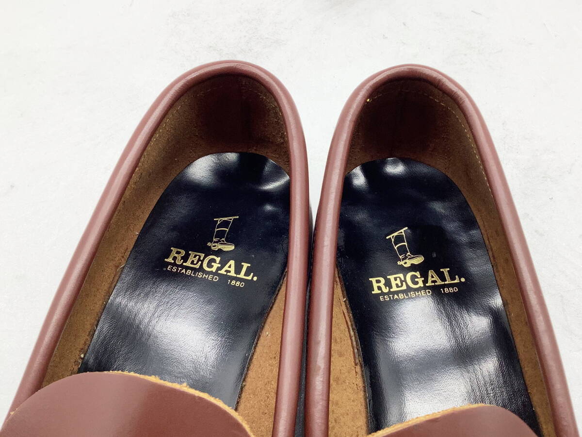 【使用僅良品】REGAL リーガル ★ 2177 定番 ペニーローファー グッドイヤー製 27 ★_画像6