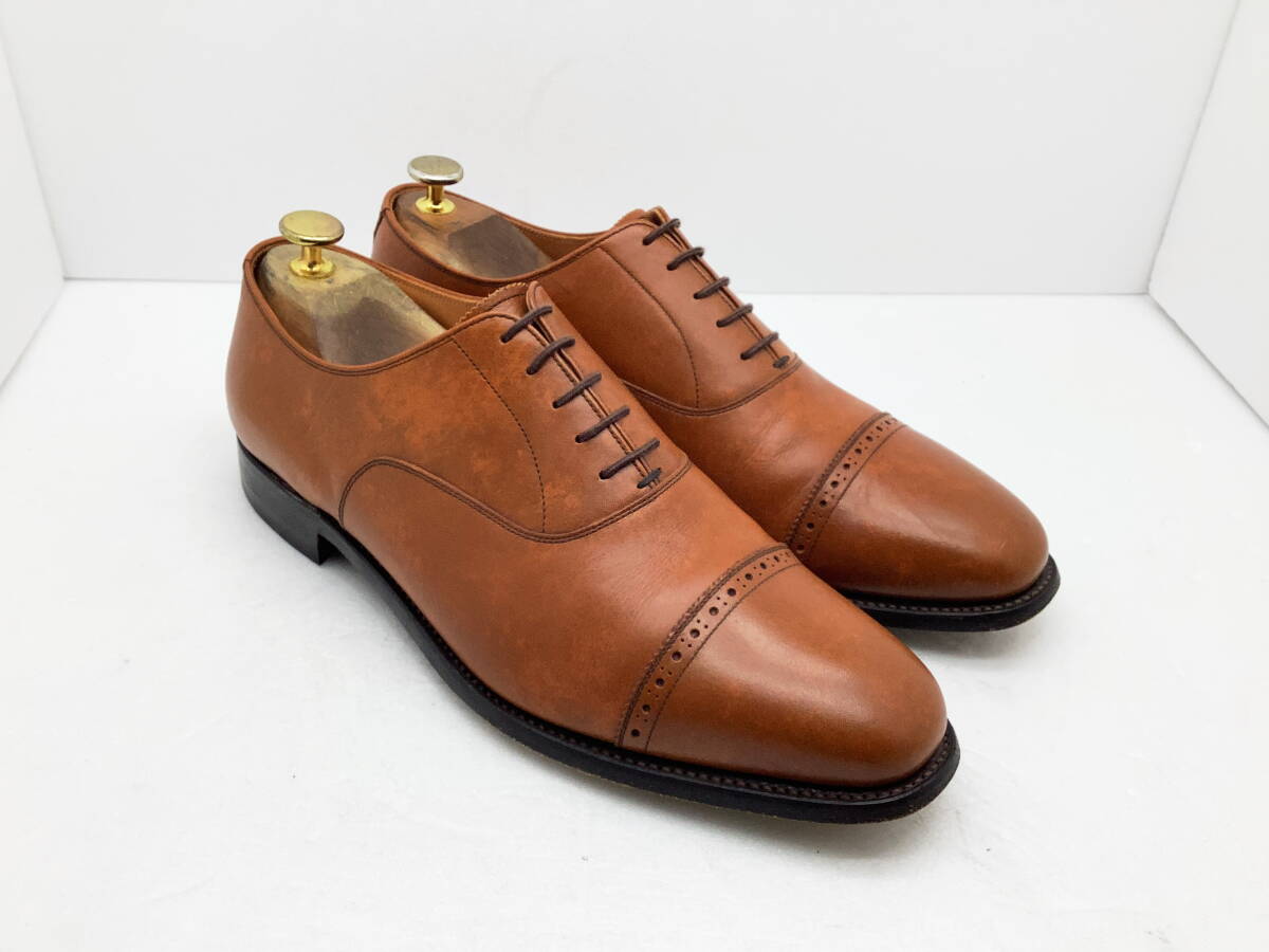 【使用僅美品】SCOTCH GRAIN スコッチグレイン ★ アシュランス パンチドキャップトゥドレス グッドイヤー製 Made in Japan 26.5 ★_画像2
