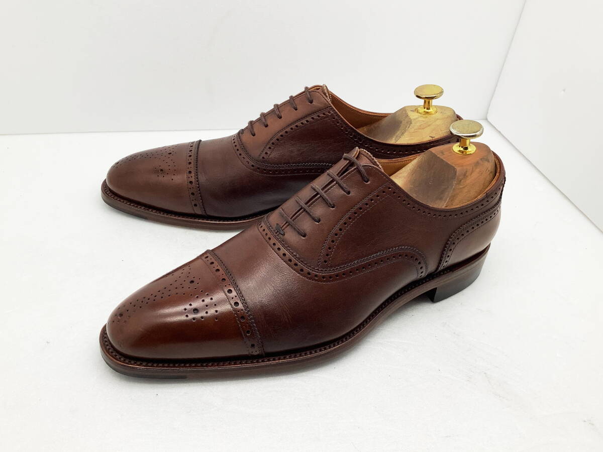 【良品】SCOTCH GRAIN スコッチグレイン ★ 匠シリーズ セミブローグドレス グッドイヤー製 Made in Japan 25 ★_画像1