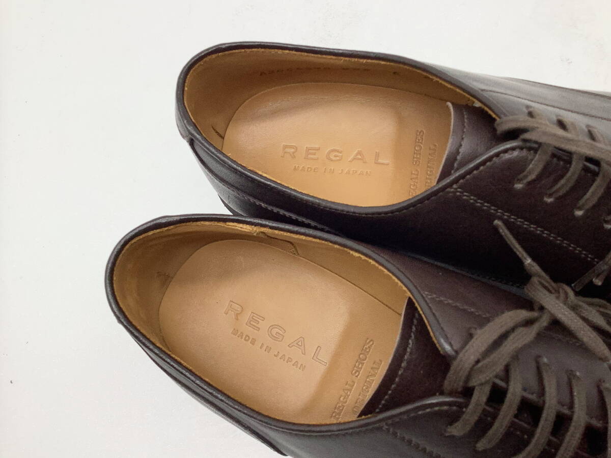 【使用1回極美】REGAL リーガル ★ W06E Uチップドレス グッドイヤー製 Made in Japan 26 ★_画像5