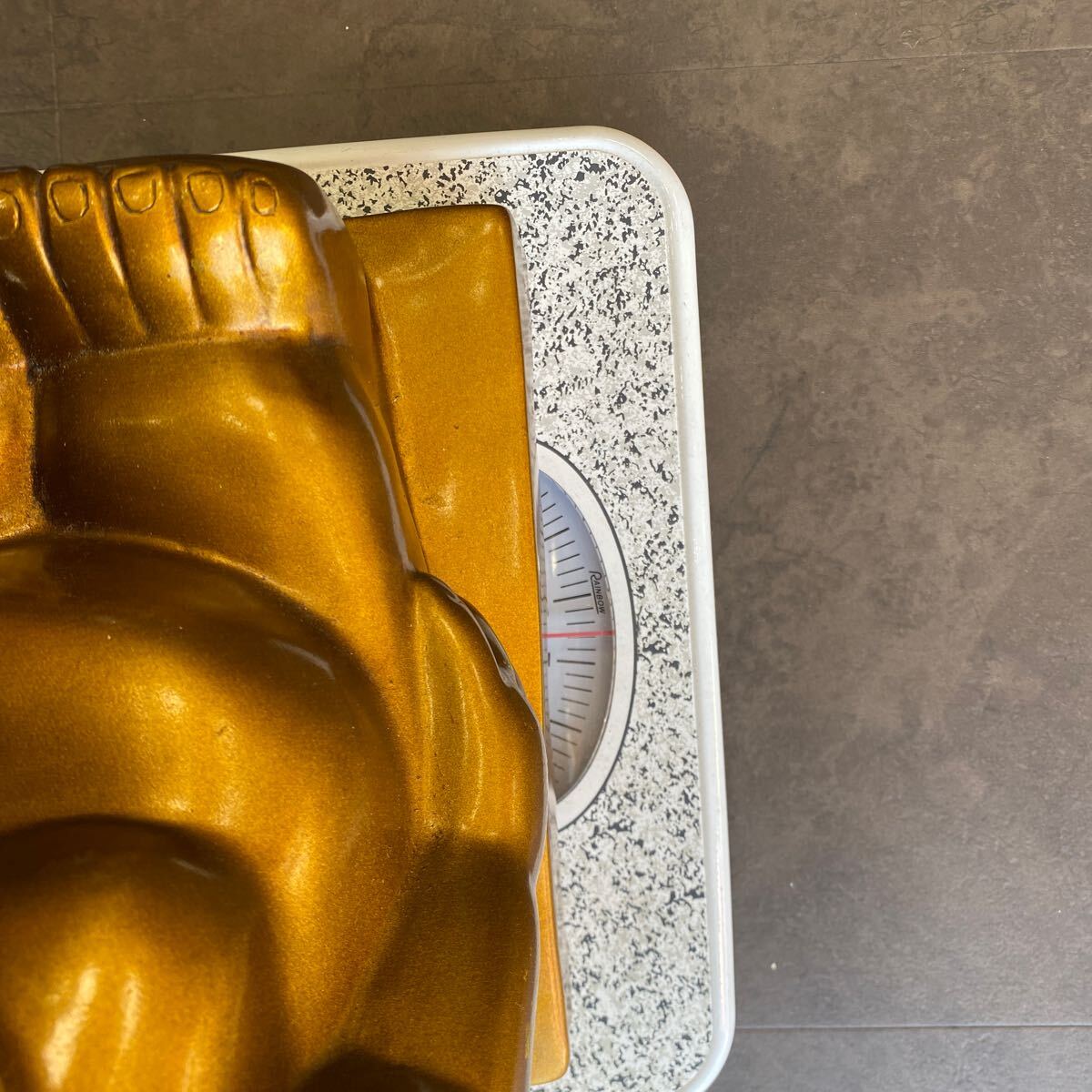 【中古保管品】 ビリケンさん ビリケン 置物 開運 インテリア 縁起物 オブジェ ゴールド BILLIKEN 商売繁盛 幸運_画像10