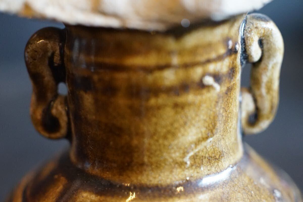 [ departure . специальный выпуск ] серп . времена старый Seto металлический .. ваза для цветов уголок есть departure . товар .. рука 