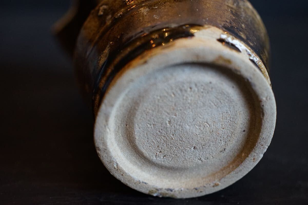 [ departure . специальный выпуск ] серп . времена старый Seto металлический .. ваза для цветов уголок есть departure . товар .. рука 