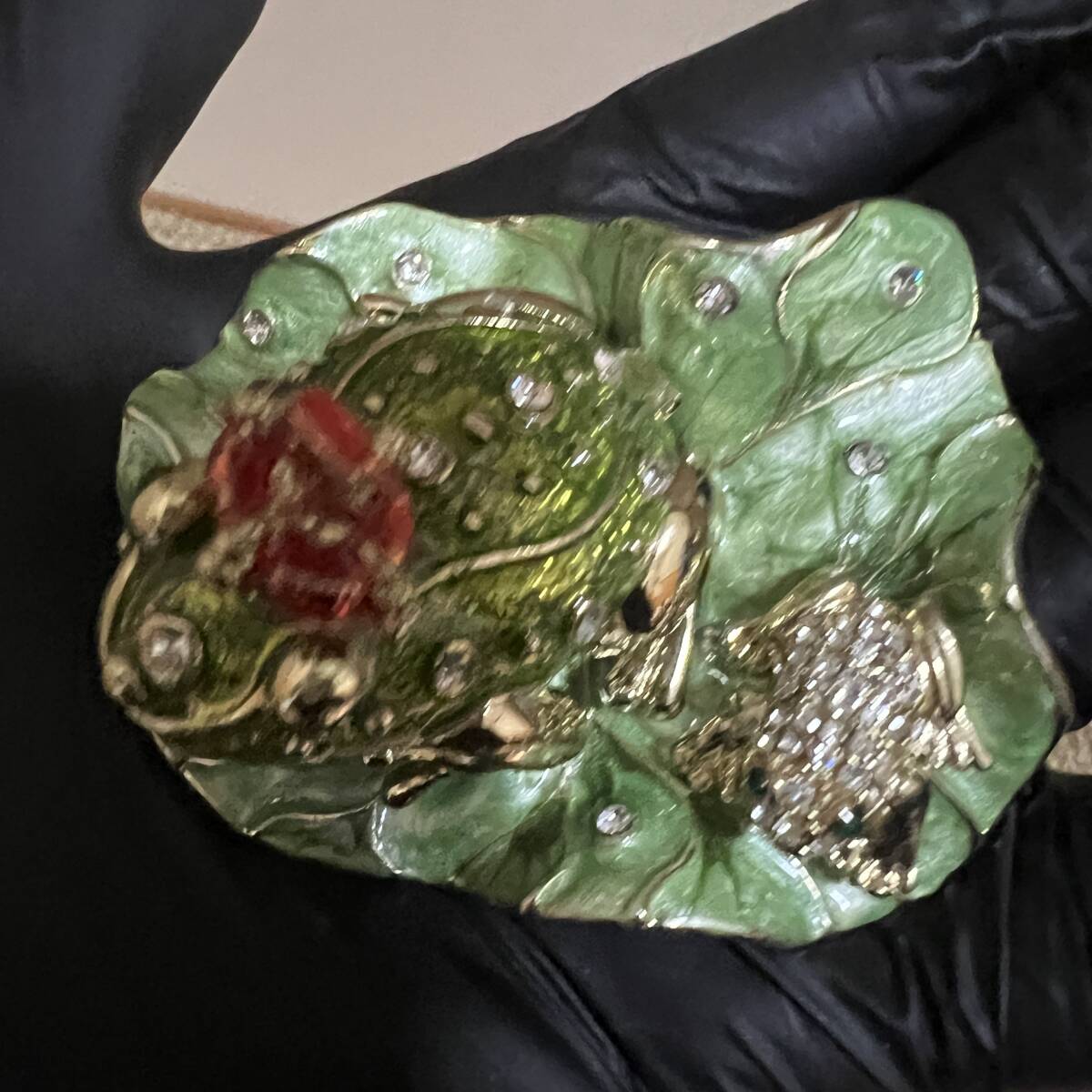 1015 王冠カエル　ピィアース　置物　など　まとめ　現状ジャンク_画像5